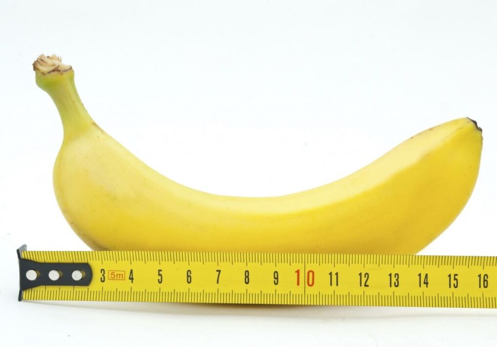 ukuran pisang melambangkan ukuran zakar selepas pembedahan pembesaran