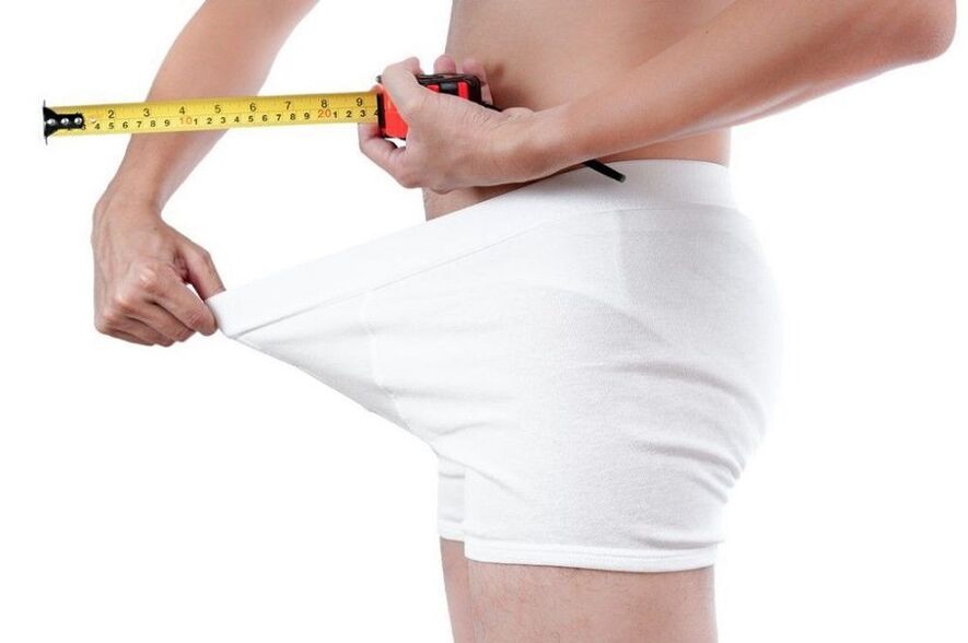 Pengukuran zakar sebelum latihan pembesaran