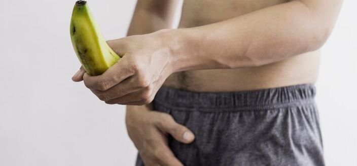 saiz zakar lelaki menggunakan pisang sebagai contoh